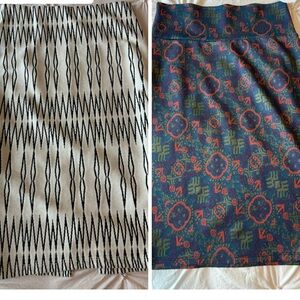 Black and White  and patterned Pencil Skirts Elegant and Versatile